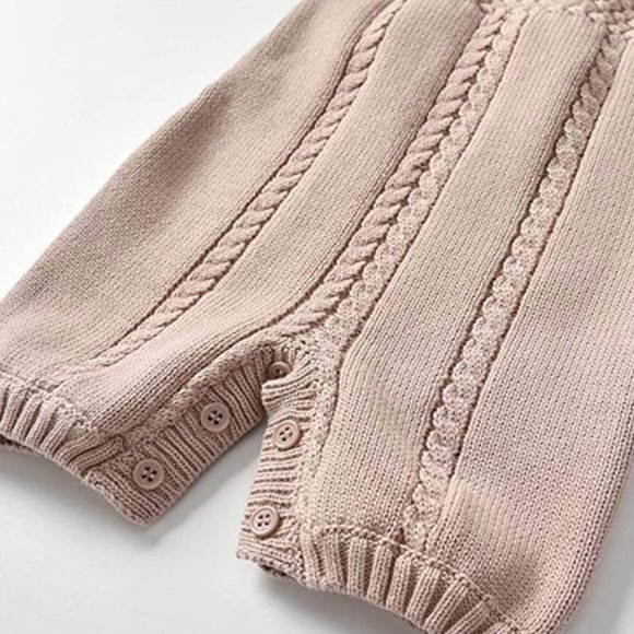 ORGANIC BABY SWEATER KNIT OVERALLS - Picture 5 of 6